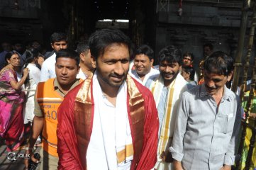Goutham Nanda Movie Team At Tirumala Sreevari Darshanam